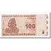 Billete, 100 Dollars, 2009, Zimbabue, KM:97, Undated, SC+