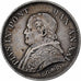 STATI ITALIANI, PAPAL STATES, Pius IX, Lira, 1866, Rome, Argento, BB, KM:1378