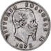 Italie, Vittorio Emanuele II, 5 Lire, 1872, Milan, Argent, TB+, KM:8.3