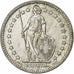 Switzerland, 2 Francs, 1960, Bern, Silver, EF(40-45), KM:21