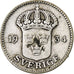 Svezia, Gustaf V, 25 Öre, 1934, Argento, MB+, KM:785