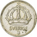 Suécia, Gustaf V, 10 Öre, 1945, Prata, EF(40-45), KM:813