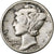 USA, Dime, Mercury Dime, 1943, U.S. Mint, Srebro, VF(30-35), KM:140