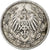 GERMANY - EMPIRE, 1/2 Mark, 1908, Berlin, Silver, VF(30-35), KM:17