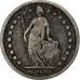 Switzerland, Franc, 1877, Bern, Silver, F(12-15), KM:24