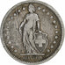 Svizzera, 2 Francs, 1878, Bern, Argento, MB, KM:21