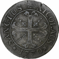 Cantons Suisses, FREIBURG, 2 Kreuzer, 1770, Fribourg, Billon, TB+, KM:47