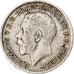 Gran Bretaña, George V, 3 Pence, 1917, Plata, MBC, KM:813