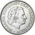 Nederland, Juliana, 2-1/2 Gulden, 1960, Zilver, ZF, KM:185