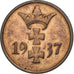 DANZIG, Pfennig, 1937, Berlin, Bronze, AU(55-58), KM:140