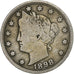 États-Unis, 5 Cents, Liberty Nickel, 1898, U.S. Mint, Cupro-nickel, TB, KM:112