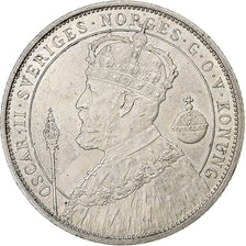 Svezia, Oscar II, 2 Kronor, 1897, Stockholm, Argento, SPL, KM:762