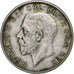 Grã-Bretanha, George V, 1/2 Crown, 1928, London, Prata, AU(50-53), KM:835