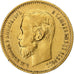 Rusland, Nicholas II, 5 Roubles, 1897, St. Petersburg, Goud, ZF+, KM:62