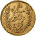 Tunisia, Ali Bey, 20 Francs, 1892, Paris, Gold, AU(55-58), KM:227