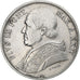 États italiens, PAPAL STATES, Pius IX, 5 Lire, 1870 - Anno XXIV, Rome, Argent