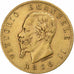 Italia, Vittorio Emanuele II, 20 Lire, 1866, Torino, Oro, MBC+, KM:10.1