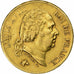 França, Louis XVIII, 40 Francs, Louis XVIII, 1818, Lille, Dourado, EF(40-45)