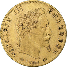 France, Napoléon III, 5 Francs, Napoléon III, 1863, Paris, Or, TTB, KM:803.1