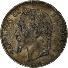 France, Napoléon III, 5 Francs, 1870, Paris, Argent, TB+, Gadoury:739, KM:799.1