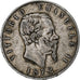 Italia, Vittorio Emanuele II, 5 Lire, 1872, Milan, Argento, MB, KM:8.3