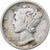 Verenigde Staten, Dime, Mercury Dime, 1920, Philadelphia, Zilver, FR, KM:140