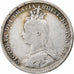 Great Britain, Victoria, 3 Pence, 1889, Silver, VF(20-25), KM:758