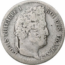 France, 1/4 Franc, Louis-Philippe, 1835, Lille, Silver, VF(30-35), Gadoury:355