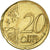 République fédérale allemande, 20 Euro Cent, planchet error struck on 10