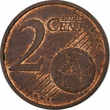 European Union, 2 Euro Cent, error double reverse side, Copper Plated Steel, SS+