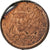 Frankreich, Euro Cent, error partial plated, 2000, Paris, Copper Plated Steel