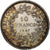 France, 10 Francs, Hercule, 1967, Paris, error clipped planchet, Silver