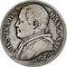 ITALIAN STATES, PAPAL STATES, Pius IX, 2 Lire, 1867, Rome, Silver, VF(20-25)