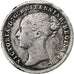 Groot Bretagne, Victoria, 3 Pence, 1879, Zilver, FR, KM:730