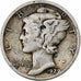 Verenigde Staten, Dime, Mercury Dime, 1929, Philadelphia, Zilver, FR, KM:140