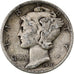 Verenigde Staten, Dime, Mercury Dime, 1936, Philadelphia, Zilver, FR, KM:140