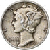 Verenigde Staten, Dime, Mercury Dime, 1937, Philadelphia, Zilver, FR+, KM:140