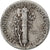 Stati Uniti, Dime, Mercury Dime, 1942, Philadelphia, Argento, B+, KM:140