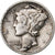 Verenigde Staten, Dime, Mercury Dime, 1942, Philadelphia, Zilver, FR, KM:140