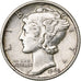 Estados Unidos da América, Dime, Mercury Dime, 1942, Philadelphia, Prata