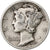 États-Unis, Dime, Mercury Dime, 1942, San Francisco, Argent, TB, KM:140