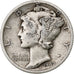 Stati Uniti, Dime, Mercury Dime, 1942, San Francisco, Argento, MB, KM:140