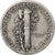 Verenigde Staten, Dime, Mercury Dime, 1942, San Francisco, Zilver, FR, KM:140