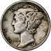 Verenigde Staten, Dime, Mercury Dime, 1943, Philadelphia, Zilver, FR, KM:140