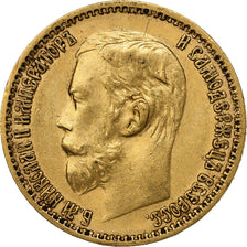 Russie, Nicholas II, 5 Roubles, 1898, Saint-Pétersbourg, Or, TTB+, KM:62