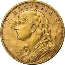 Schweiz, 20 Francs, 1916, Bern, Gold, VZ, KM:35.1