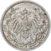 DUITSLAND - KEIZERRIJK, 1/2 Mark, 1915, Stuttgart, Zilver, ZF+, KM:17