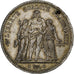 Francia, 5 Francs, Hercule, 1873, Paris, Plata, MBC, Gadoury:745a, Le