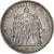 Francia, 5 Francs, Hercule, 1875, Paris, Plata, MBC, Gadoury:745a, KM:820.1