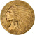 Estados Unidos, $5, Half Eagle, Indian Head, 1910, Philadelphia, Oro, MBC+